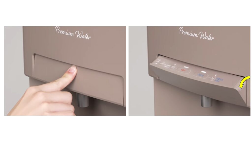 決まりました　PREMIUM WATER ウォーターサーバー ピンク チャイルドロックボタン プレミアムウォータースリムサーバー4チャイルドロック が進化 出水