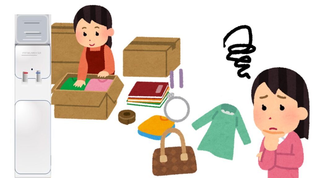 引っ越しを想像しサーバーはどうするのか悩む女性